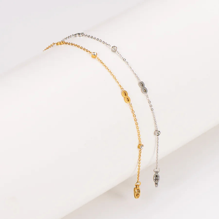 Gold Infinity Anklet – 18K Stainless Steel