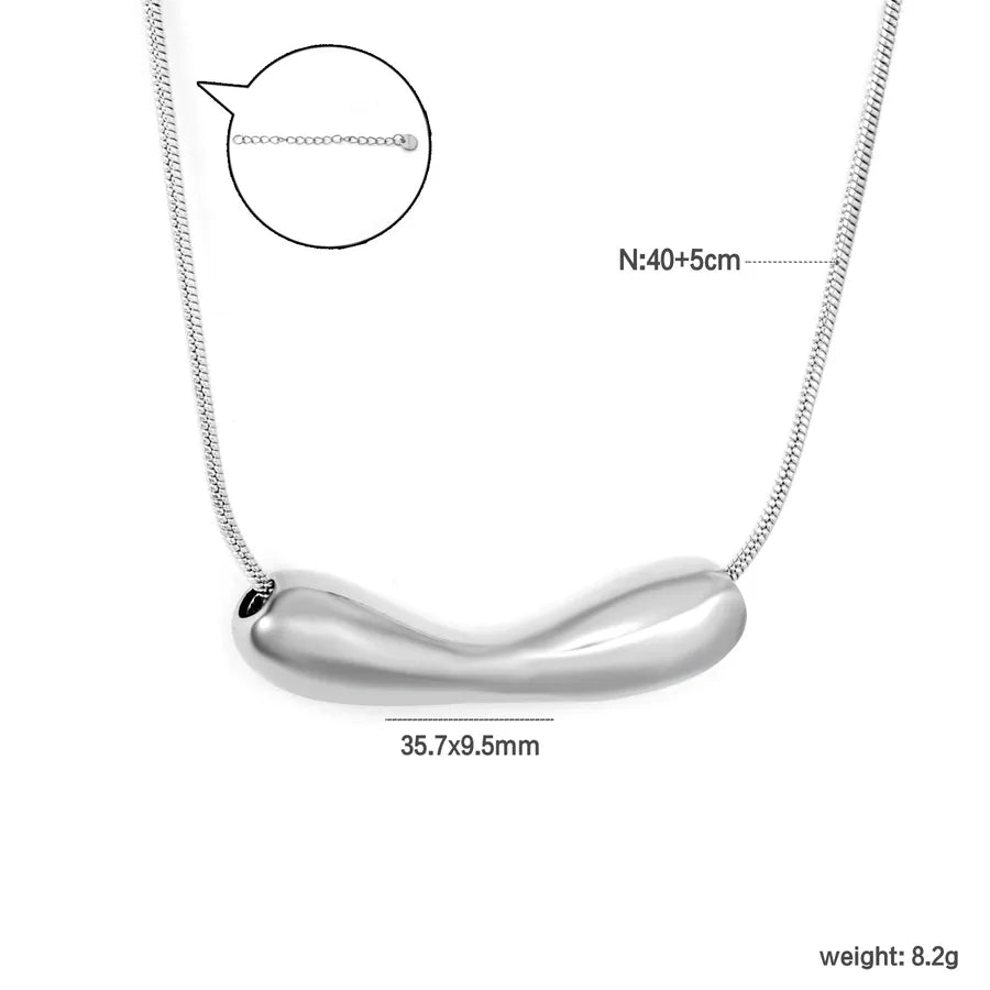 Geometric Gold Plated Stainless Steel Necklace