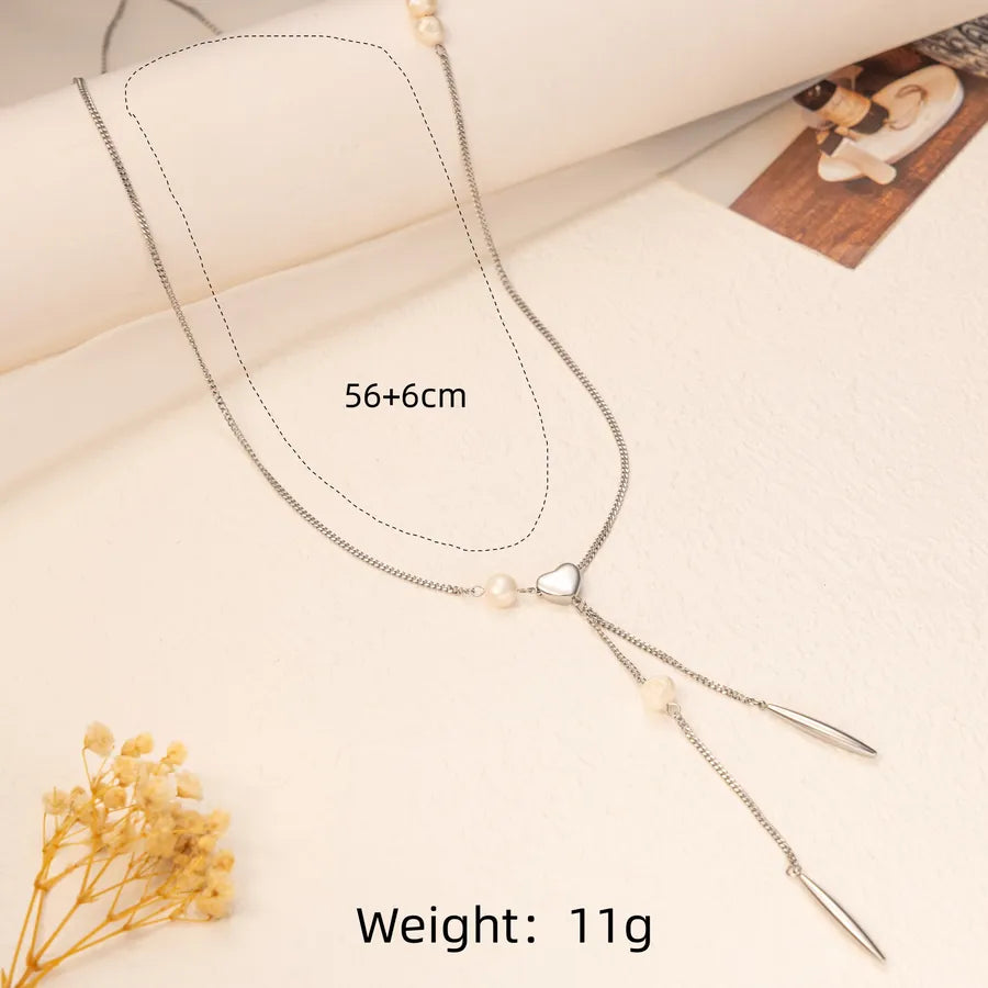 18K Gold Heart Necklace – Stainless Steel