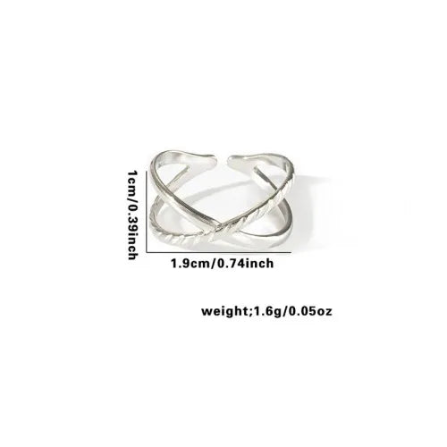 Titanium Steel Fish Tail Ring for Women