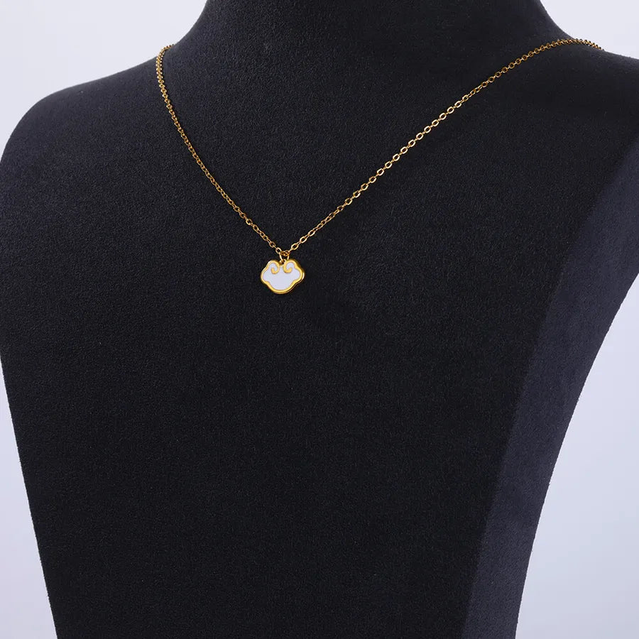 18K Gold PVD Geometric Pendant Necklace