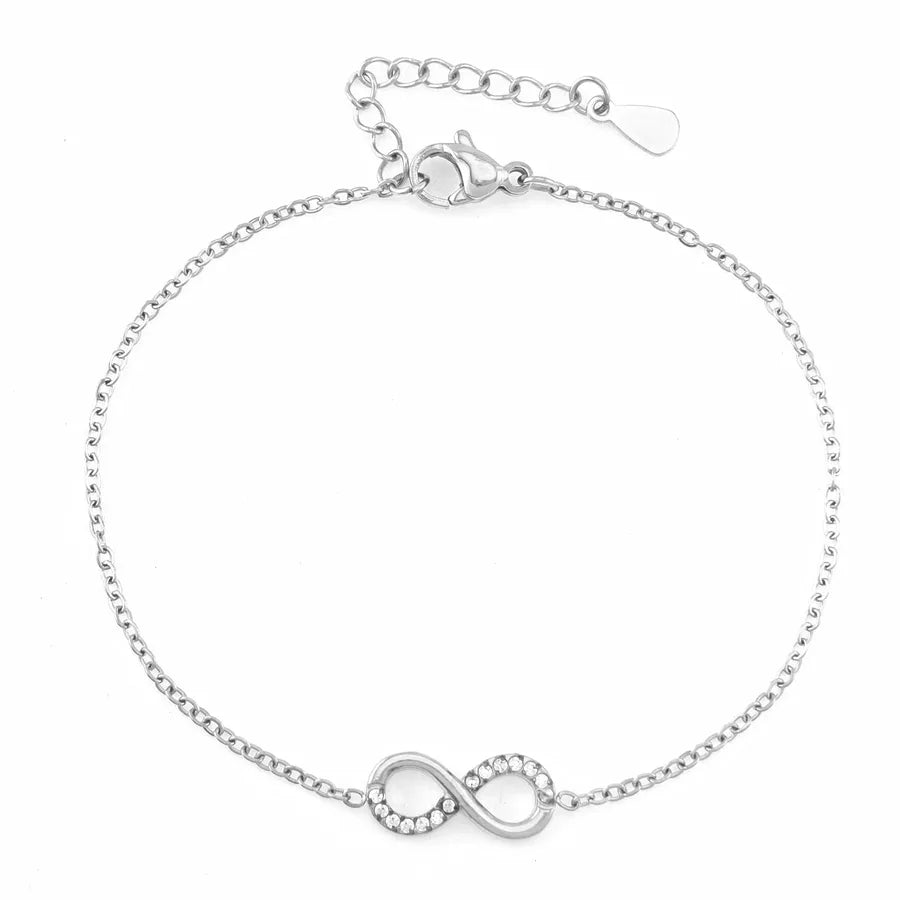 Infinity Titanium Steel Bracelet – PVD Coated B0042S-1 Steel Color