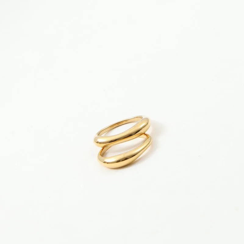 18K Gold Plated Titanium Maternity Couple Ring