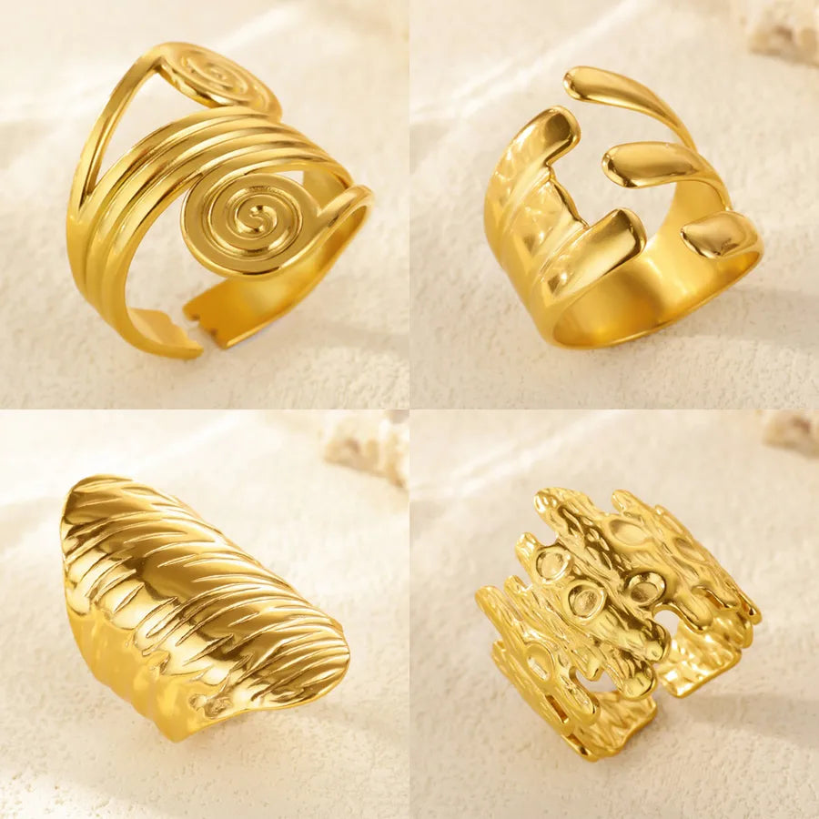 18K Gold Plated Geometric Open Ring