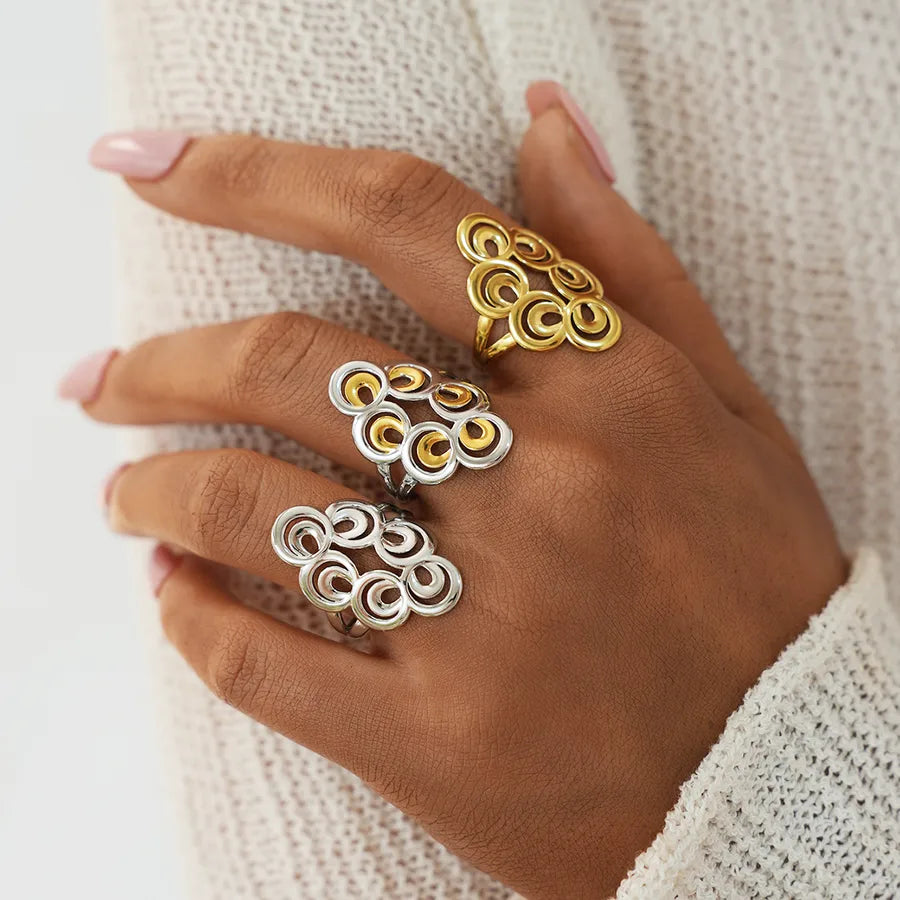 18K Gold Plated Boho Stainless Steel Ring