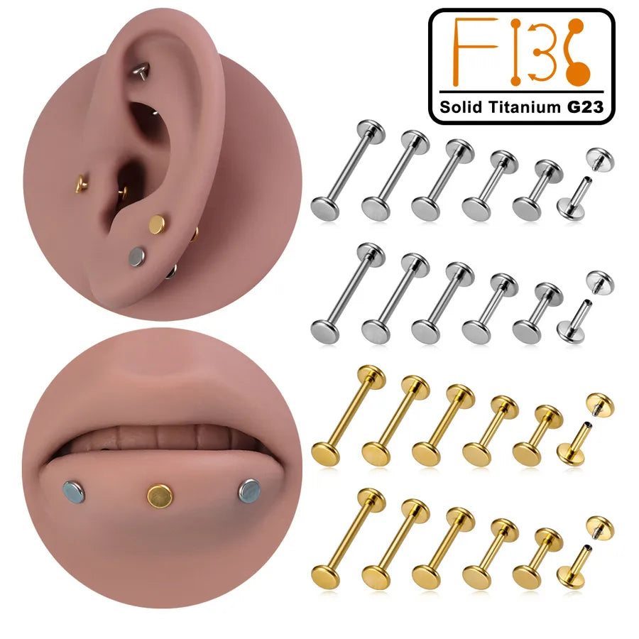 Double-Head Titanium Steel Ear Studs