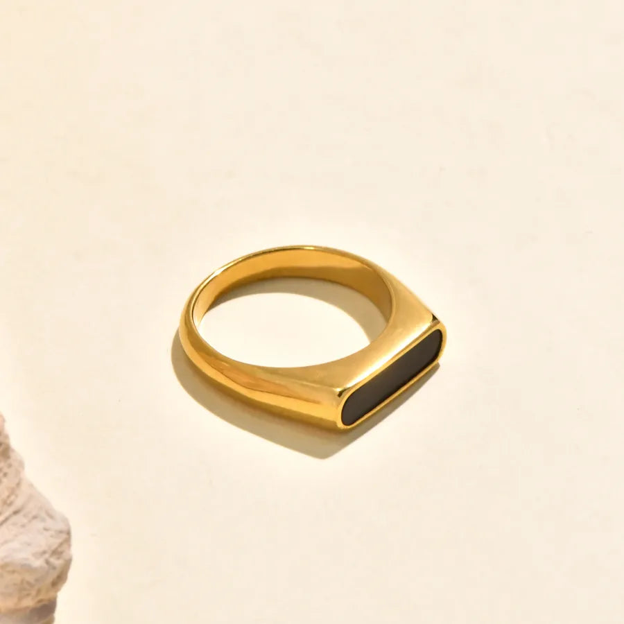 Gold Plated Geometric Shell Leaf Ring 5773101