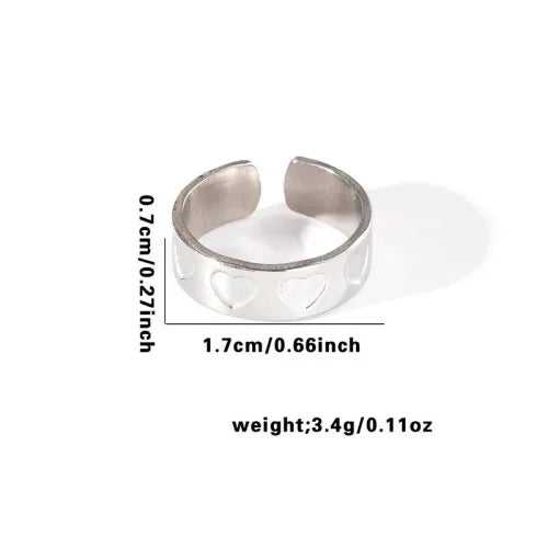 Titanium Steel Fish Tail Ring for Women