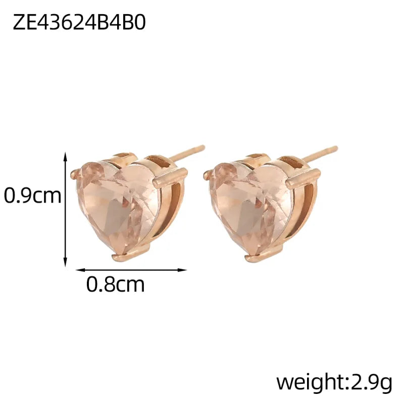 Minimalist Gold Heart Pendant Necklace One Size ZE43624B4B0 9*9*1