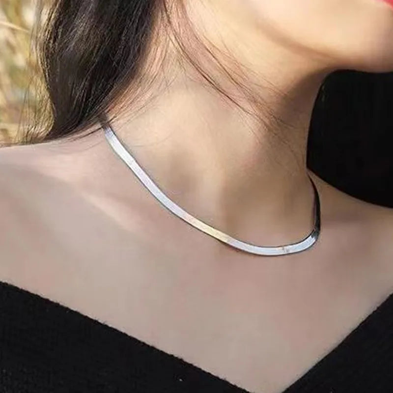 Titanium Steel Geometric Blade Necklace