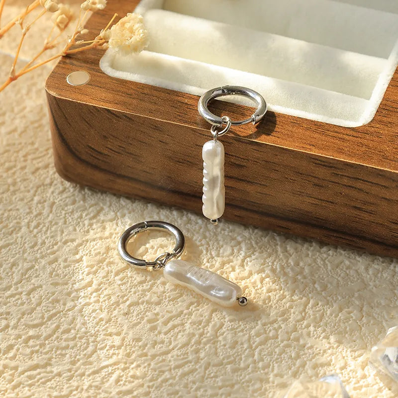 18K Gold Plated Geometric Tassel Hoop Earrings