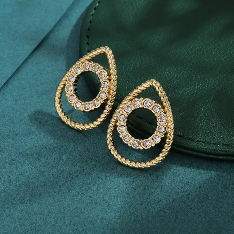 Bold Titanium Steel Large Hoop Earrings ES075