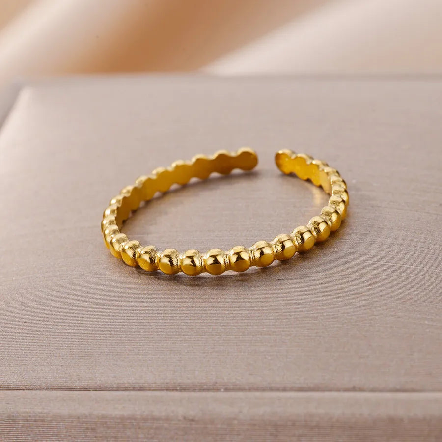 18K Gold Plated Geometric Zirconia Ring