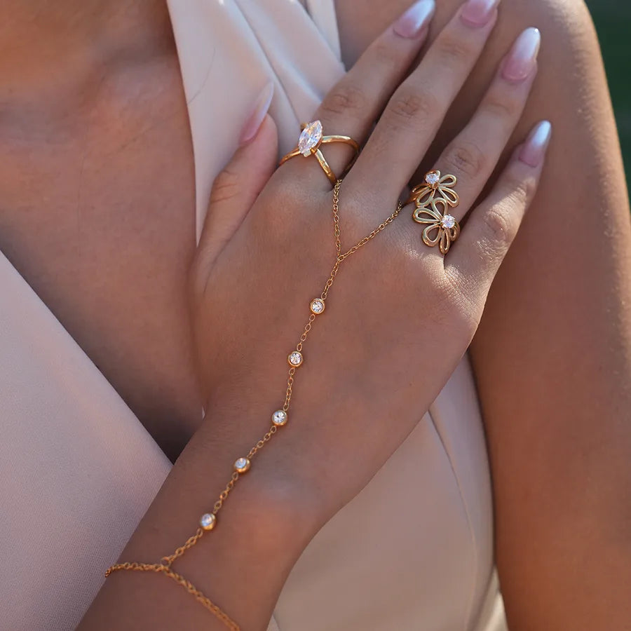 18K Gold PVD Geometric Stainless Steel Pendant