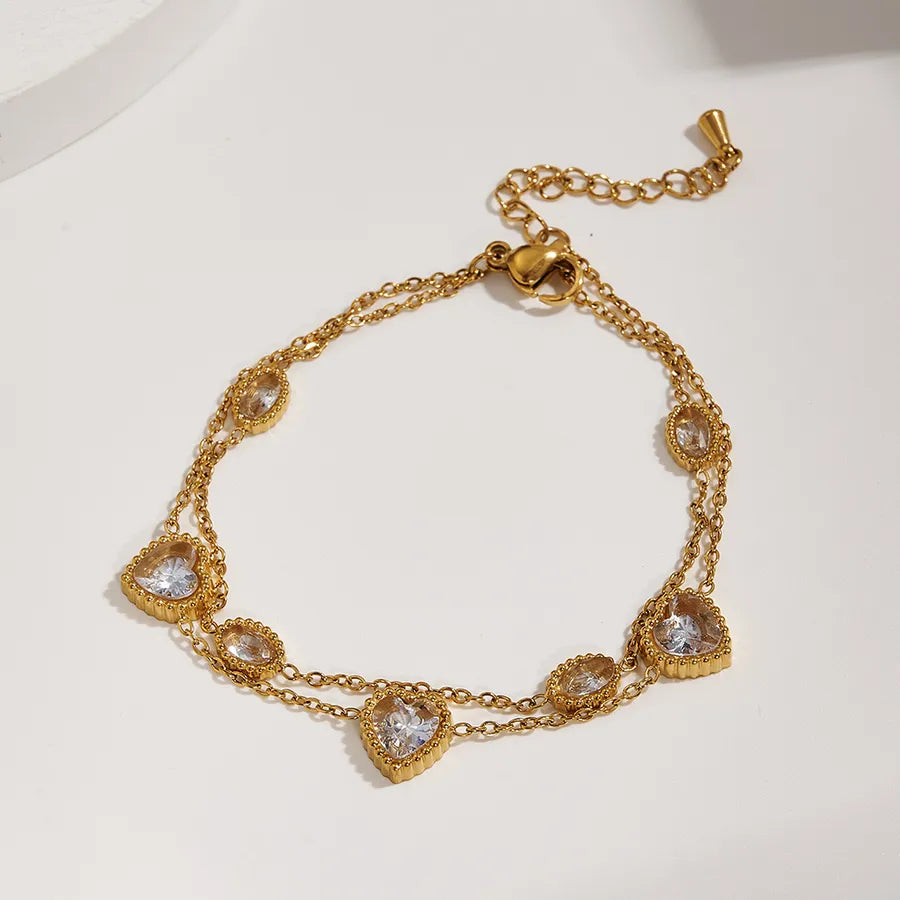 18K Gold Double-Layer Stainless Steel Bracelet