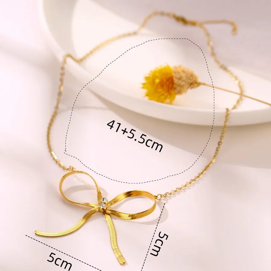 Gold Plated Stainless Steel Butterfly Necklace