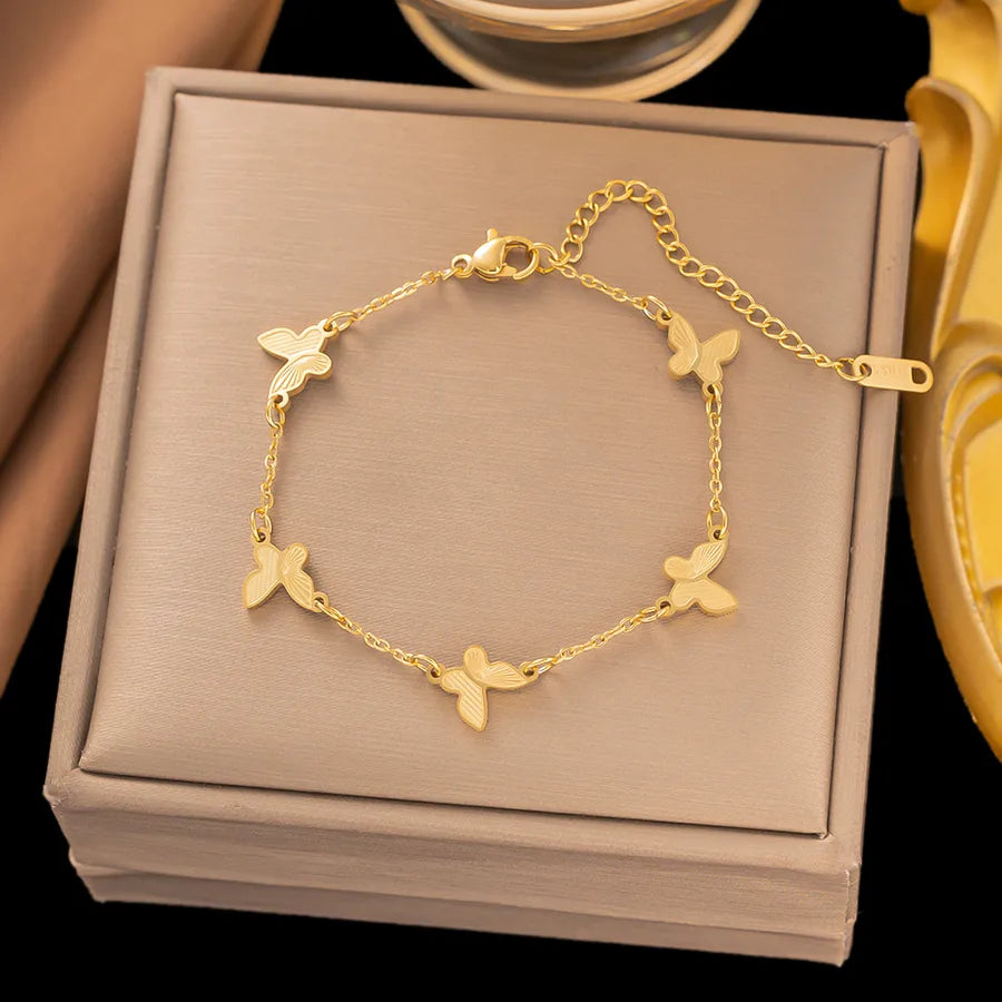 Titanium Steel Butterfly Bracelet N86