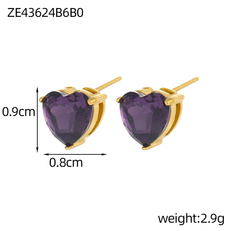 Minimalist Gold Heart Pendant Necklace One Size ZE43624B6B0 9*9*1