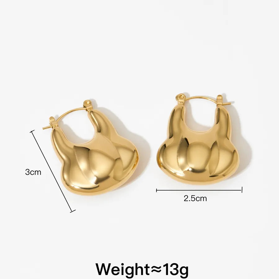 Elegant Geometric Stainless Steel Earrings