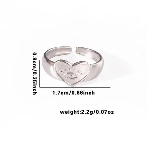 Titanium Steel Fish Tail Ring for Women