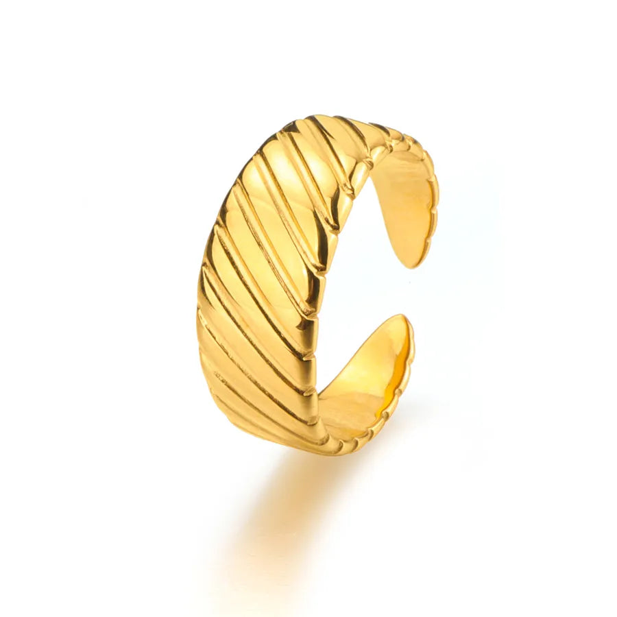 Adjustable Geometric Stainless Steel Ring Average Size XHR020