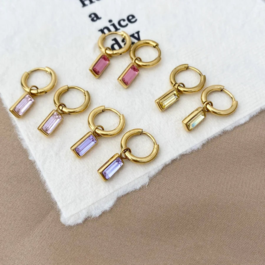 18K Gold Plated Geometric Titanium Necklace