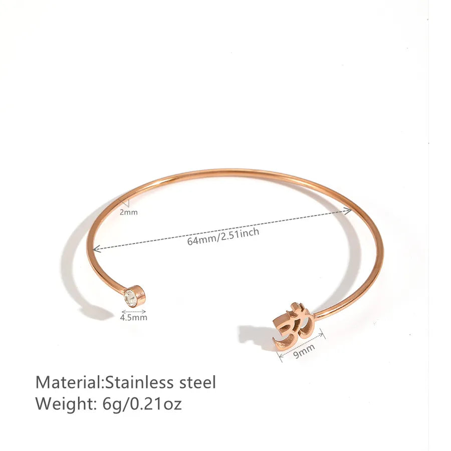 Gold Plated Stainless Steel Digital Bangle