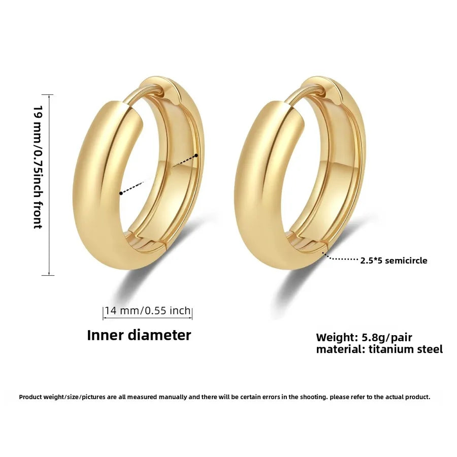 Luxury Titanium Steel Geometric Earrings