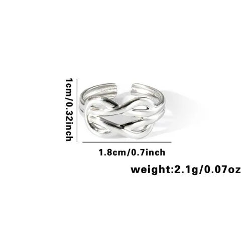 Titanium Steel Fish Tail Ring for Women