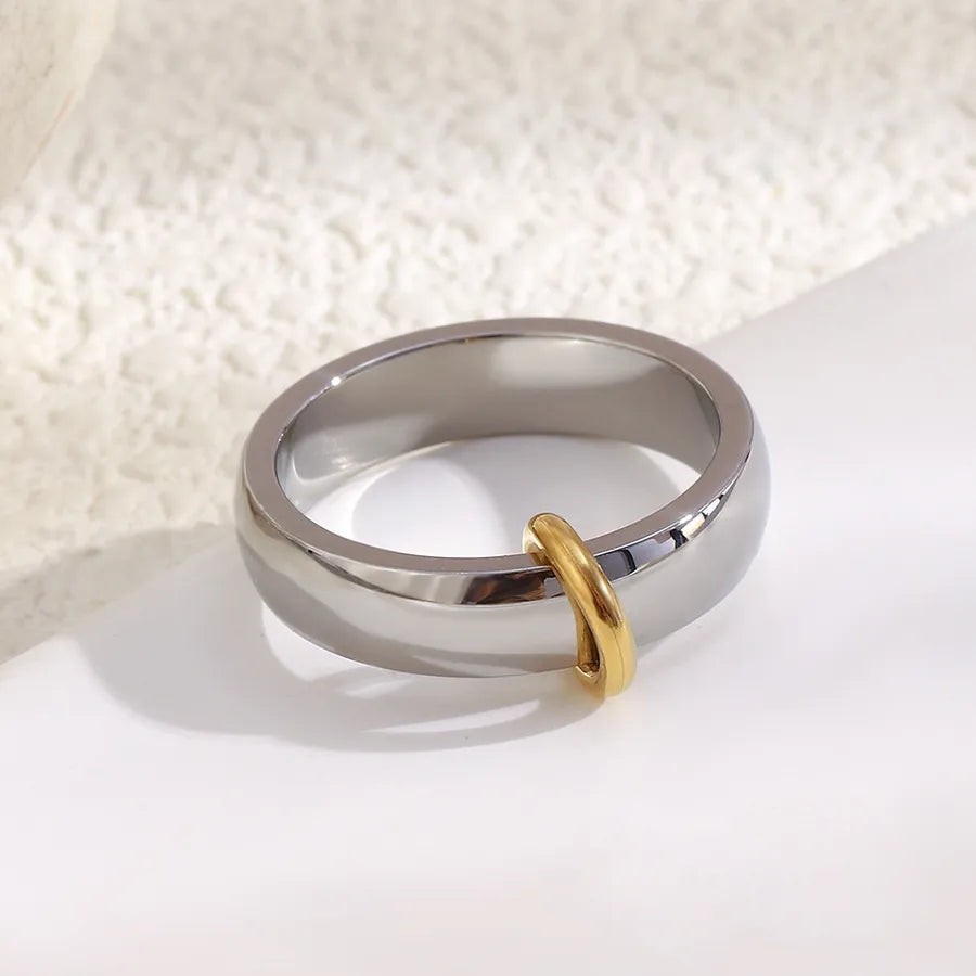 Minimalist 18K Gold Geometric Open Ring