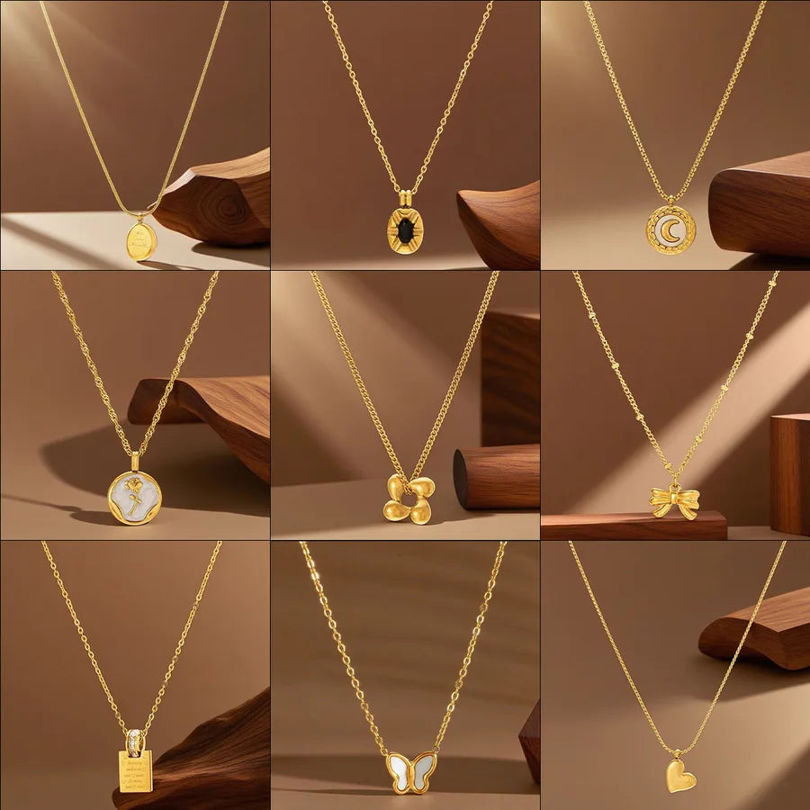 Elegant Titanium Steel Pendant Necklace