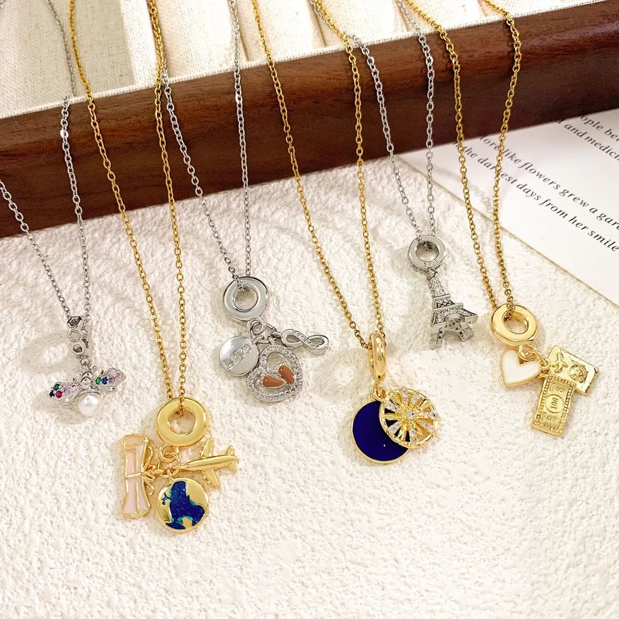 Global Travel Pendant Necklace for Women