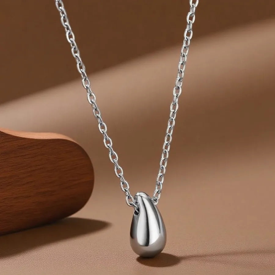 Titanium Steel Heart Pendant Necklace