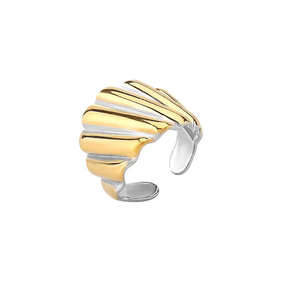 Geometric Stainless Steel Open Ring Style 4