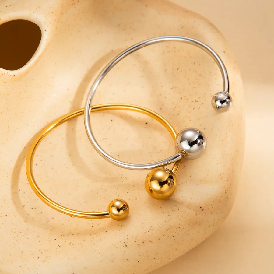 Gold Plated Open Bangle Bracelet