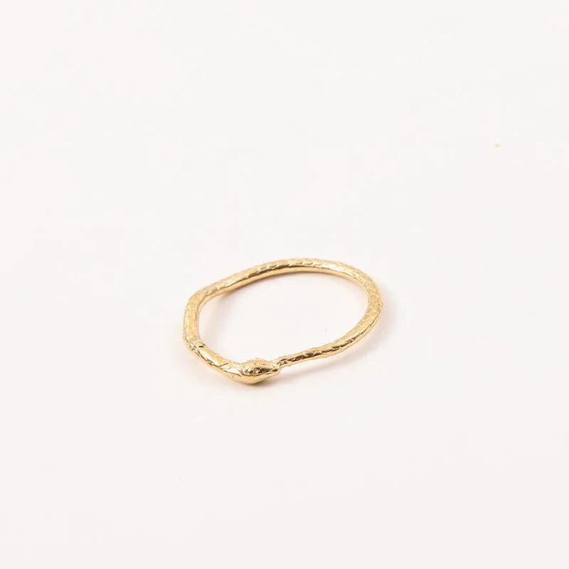 18K Gold Plated Geometric Titanium Steel Ring
