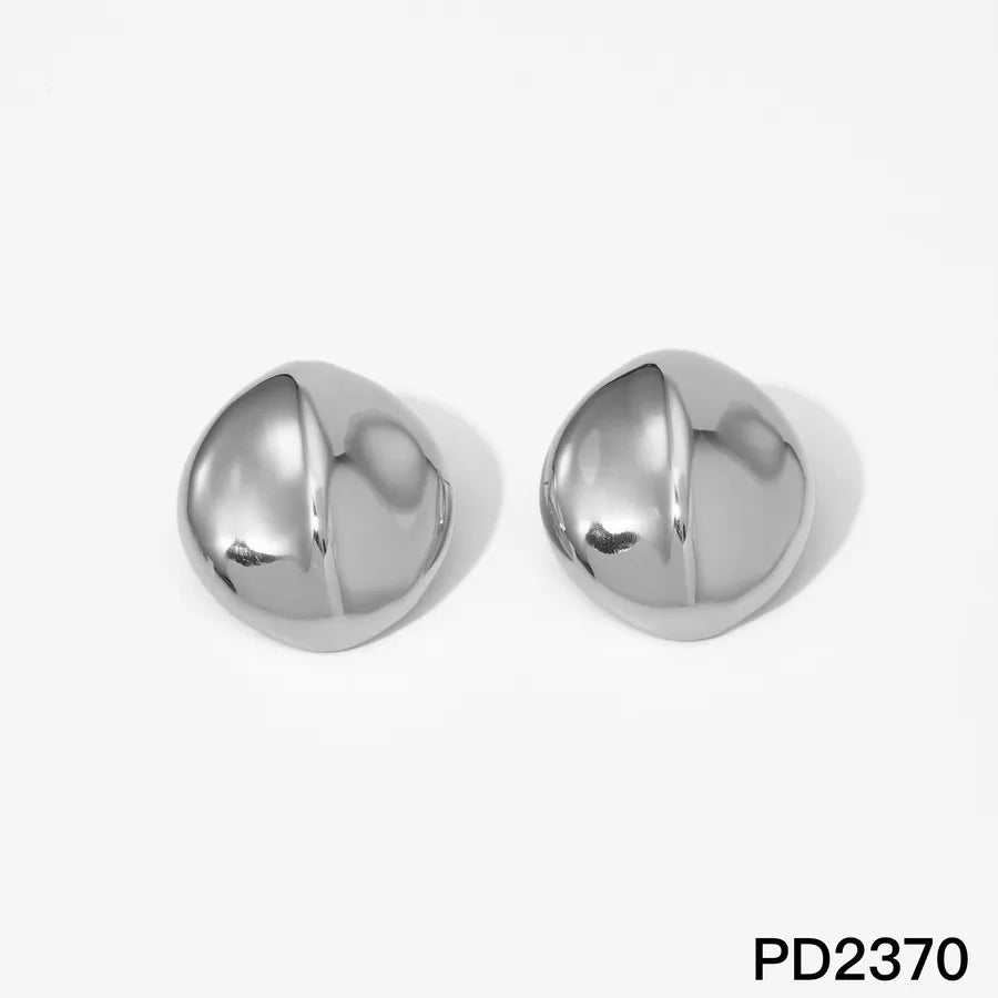 Elegant Geometric Stainless Steel Earrings Silver PD2370