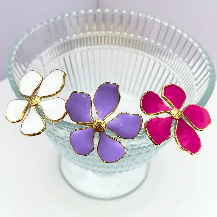 18K Gold Plated Adjustable Flower Ring