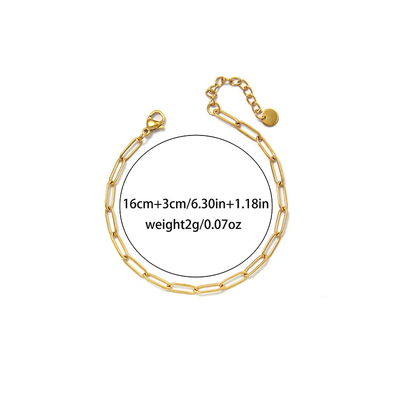 Gold Plated Stainless Steel Unisex Bracelet