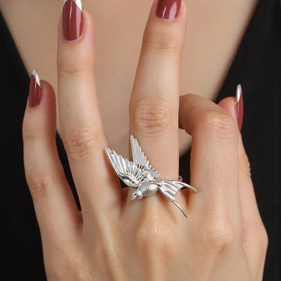 18K Gold Plated Bird Ring for Women