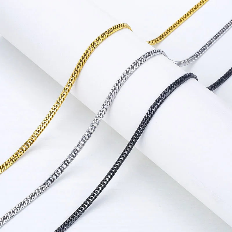 18K Gold Plated Titanium Steel Hip-Hop Necklace