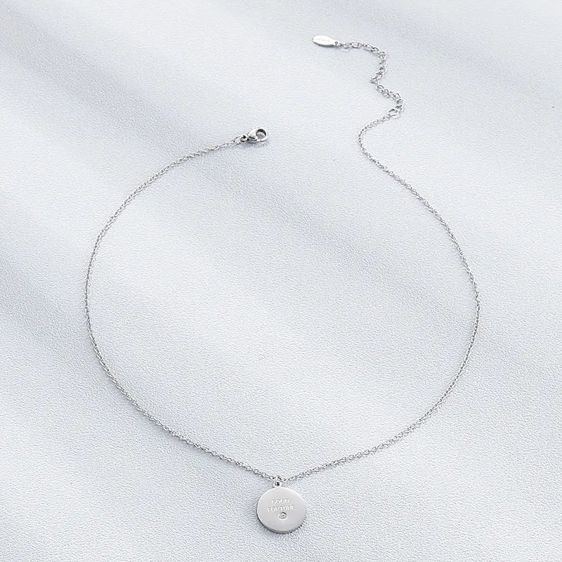 Good Fortune Letter Pendant Necklace