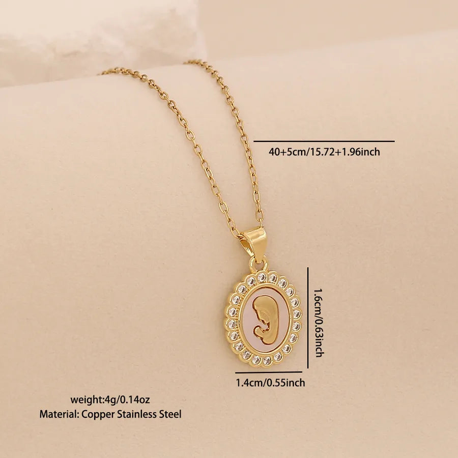 18K Gold Plated Cross & Butterfly Pendant Necklace Average Size Gold 3 # Mother