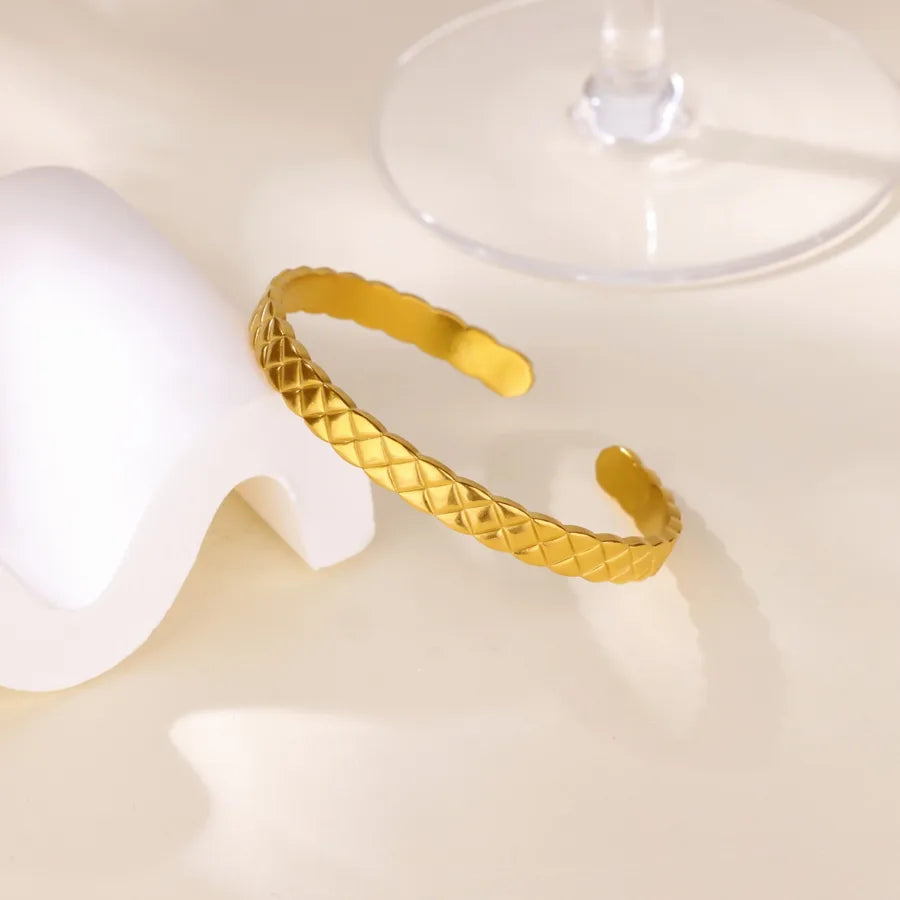 Gold Heart & Cross Mesh Bracelet for Women