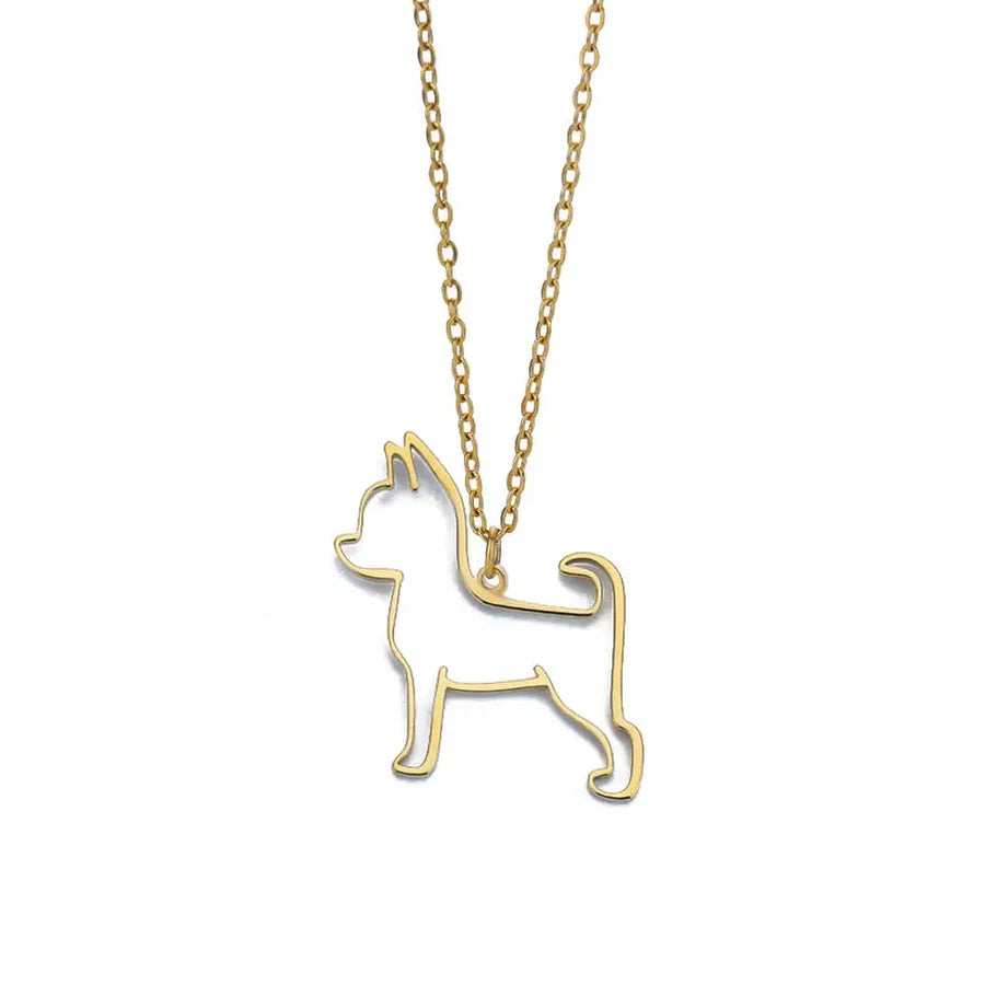 18K Gold Plated Geometric Pendant Necklace 7