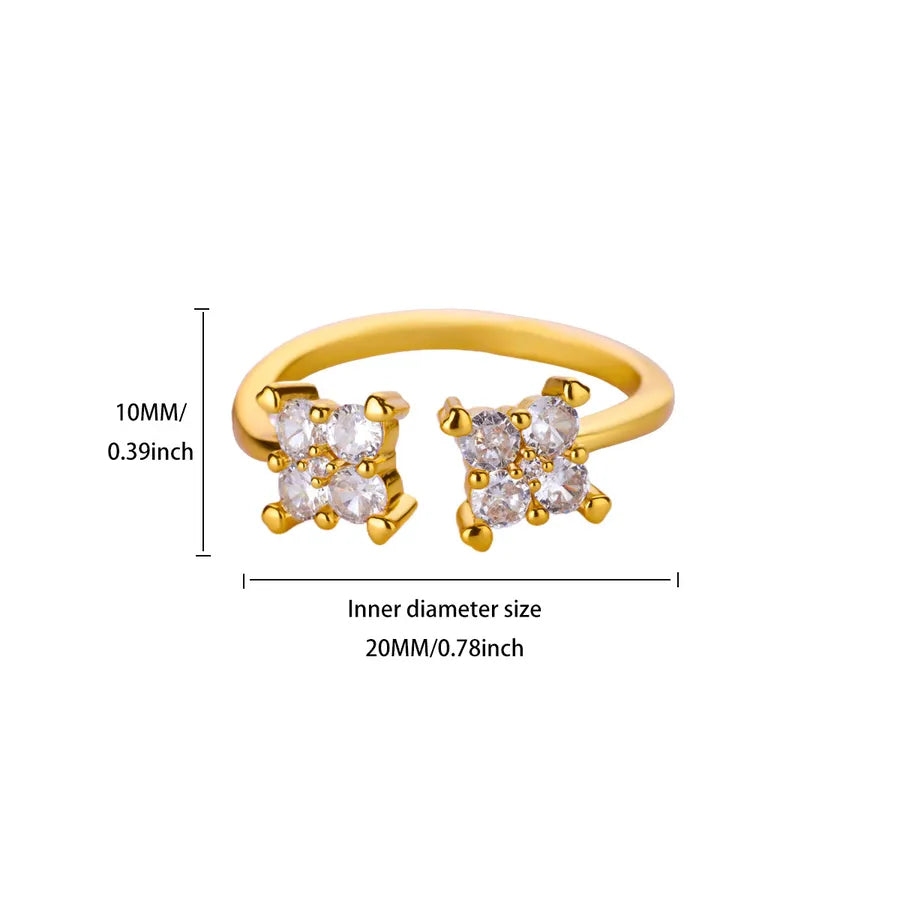 18K Gold Plated Adjustable Starry Snake Ring JZ8426G