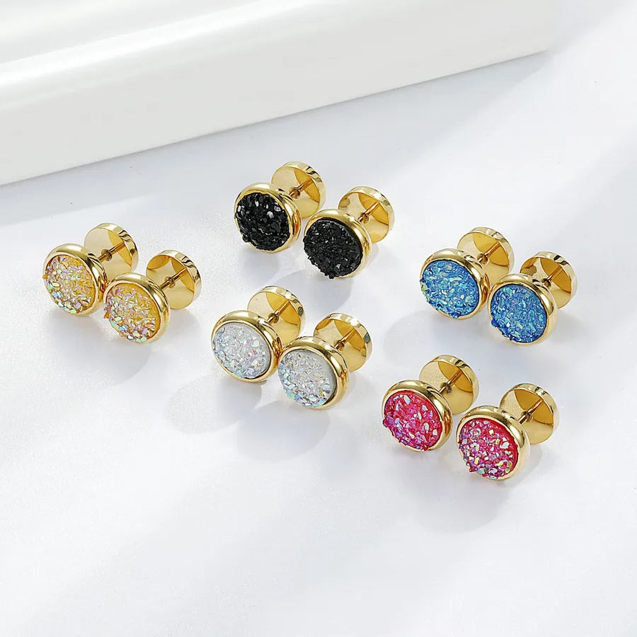 Harajuku Geometric Stainless Steel Earrings Set