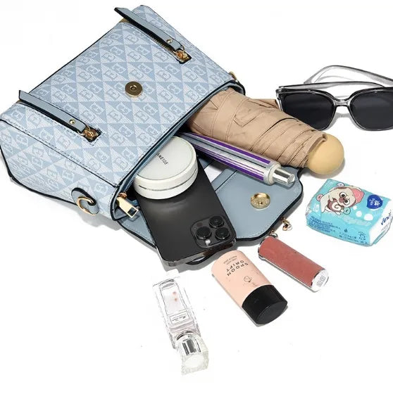 Multicolor Square Crossbody Shoulder Bag