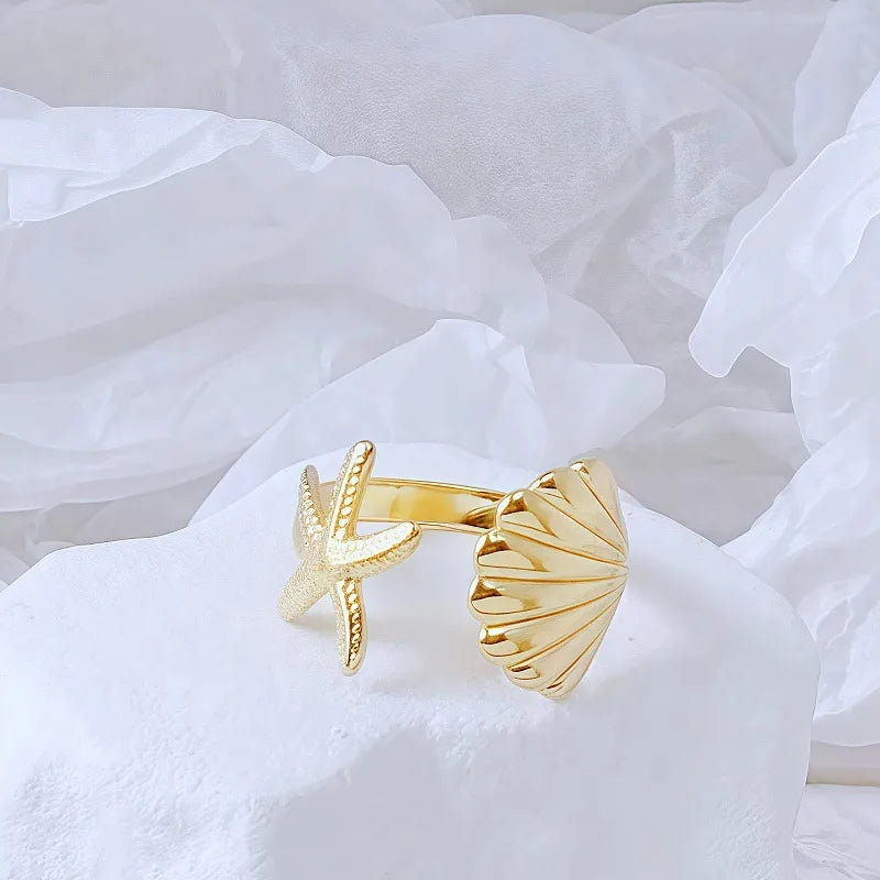 Gold Bamboo Titanium Steel Open Ring Adjustable Opening Golden Hydraulic J48