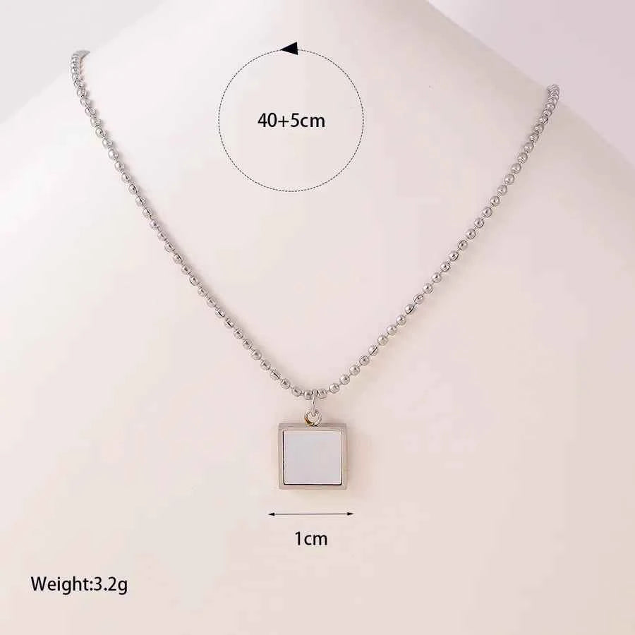 18K Gold Plated Geometric Book Pendant Necklace